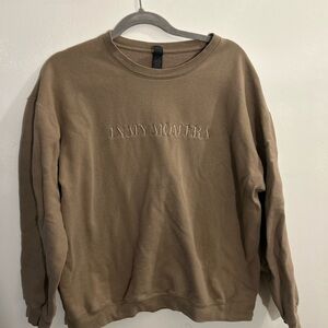 “In my mom era” Brown Sweater